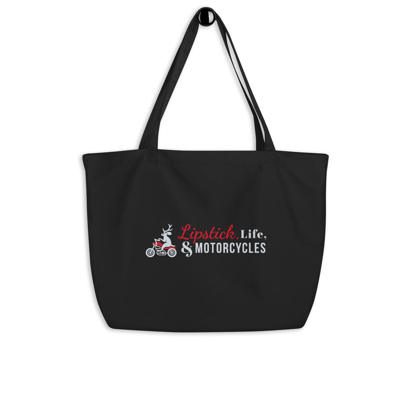 Lipstick, Life & Motorcycles Tote Bag