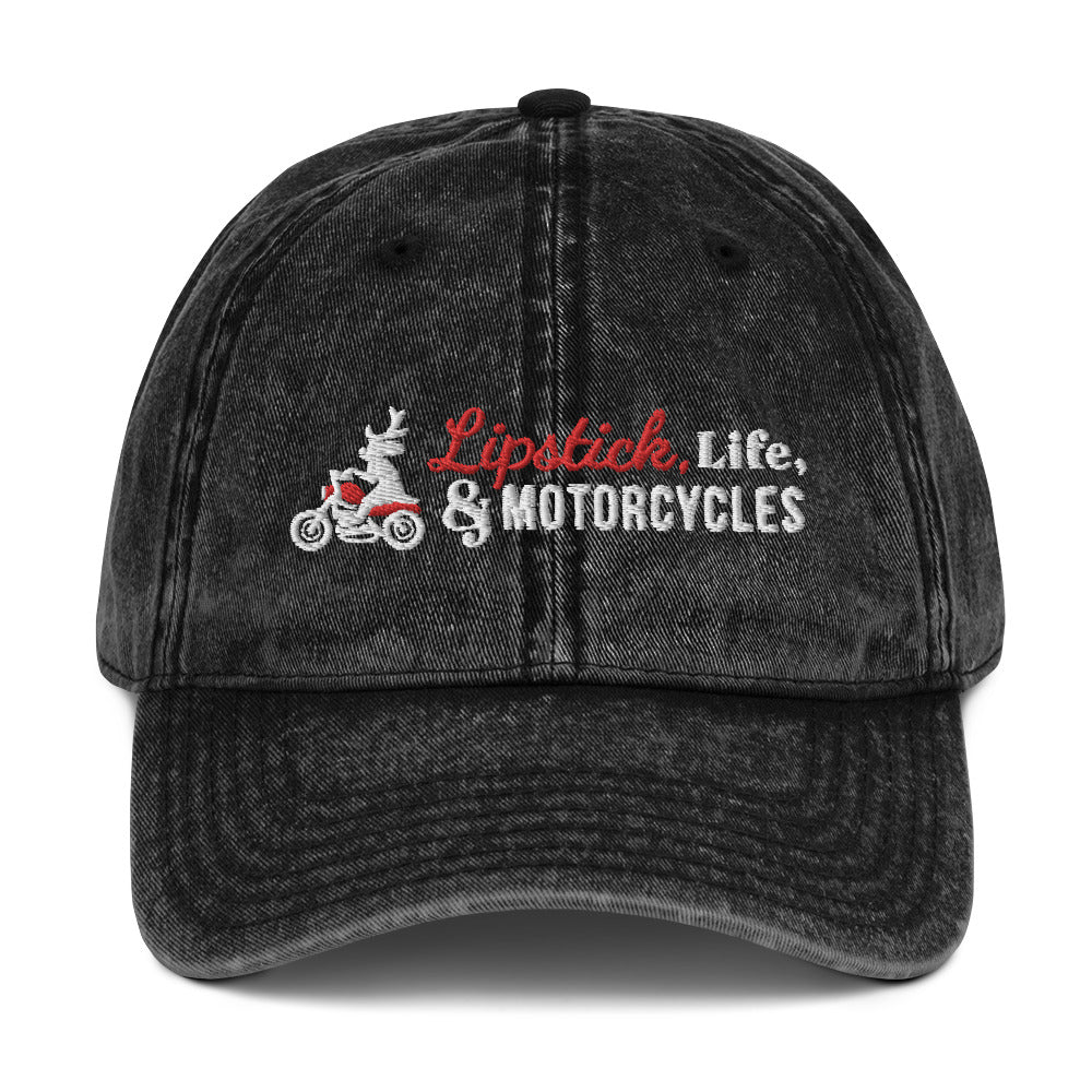 Lipstick, Life & Motorcycles Cap